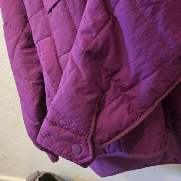 Purple Quilted Pullover Jacket - Picture 6 of 9